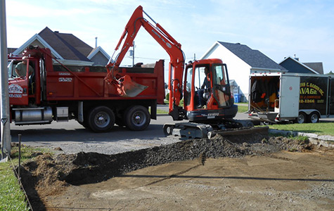 Petite excavation La Haute-St-Charles Québec