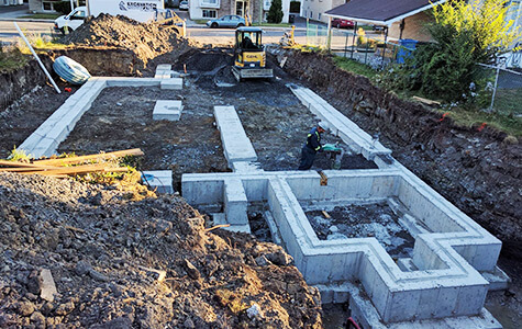 Excavation fondation Beloeil