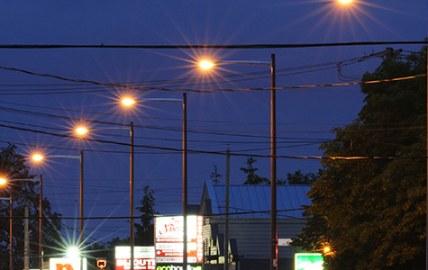 Électricien municipal éclairage rues Charlesbourg Québec