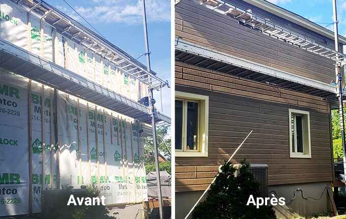 Revêtement extérieur maison Beloeil