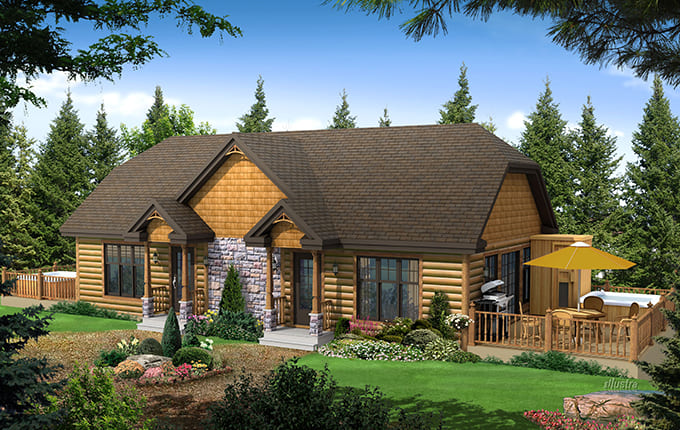 Conception plan chalet Beauharnois - Mercier