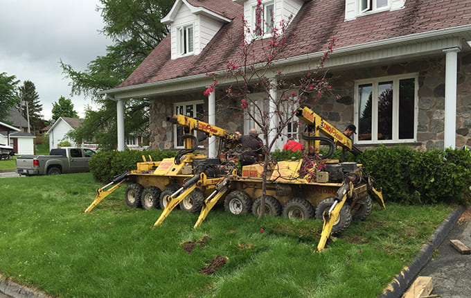 Pose de pieux vissé Beauce