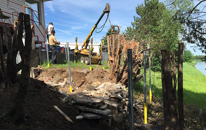 Pose de pieux vissé Beauce