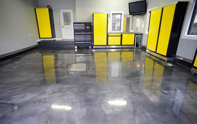 Plancher de garage en époxy Ste-Foy - Sillery