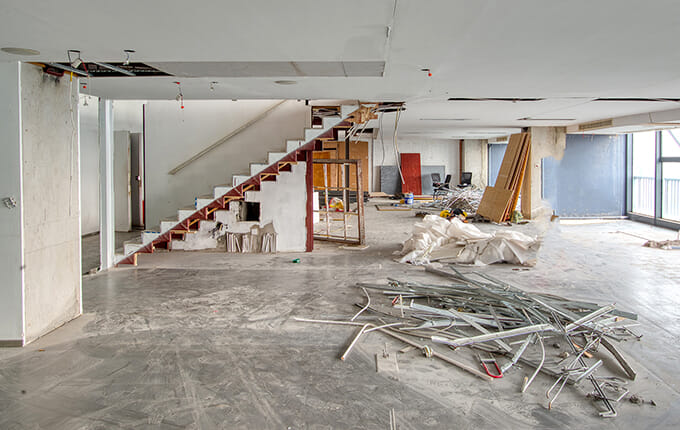 Démolition intérieure St-Jean-sur-Richelieu.