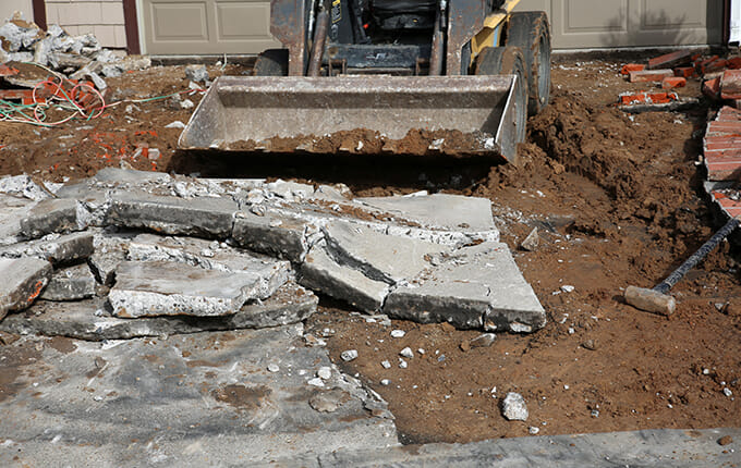 Cassage de béton St-Jean-sur-Richelieu.