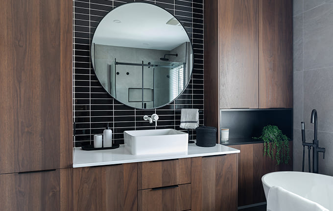 Ébéniste conception de vanité de salle de bain Repentigny