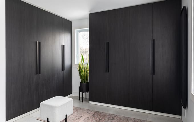 Ébéniste conception d'ameublement de vestibule Boisbriand