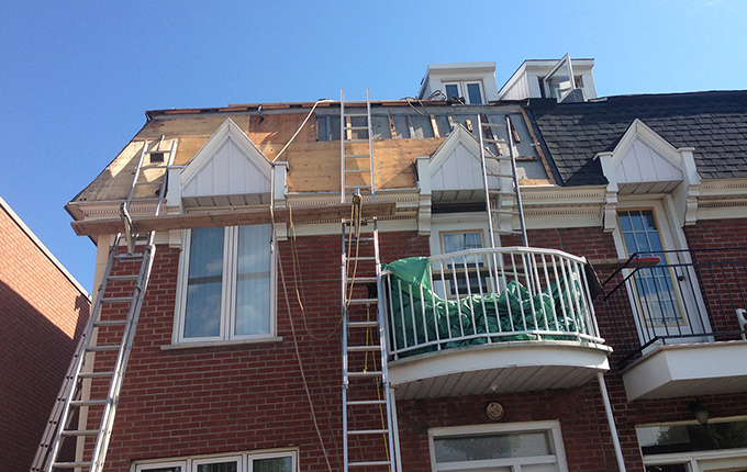 Réfection toiture Hochelaga-Maisonneuve.