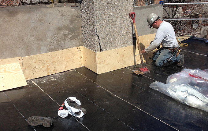 Toit plat élastomère Hochelaga-Maisonneuve.