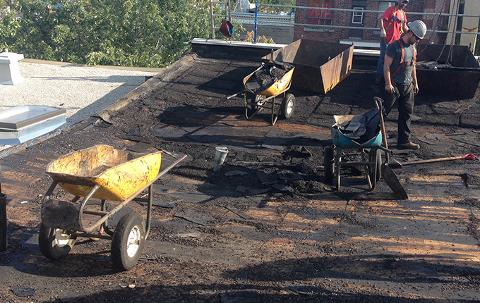 Toit plat multicouche Hochelaga-Maisonneuve.