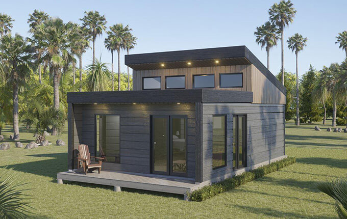 Construction de chalet en Estrie.