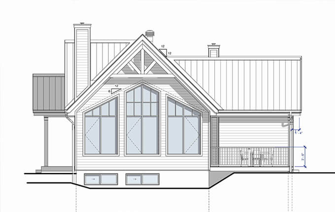 Plan de maison en Estrie.