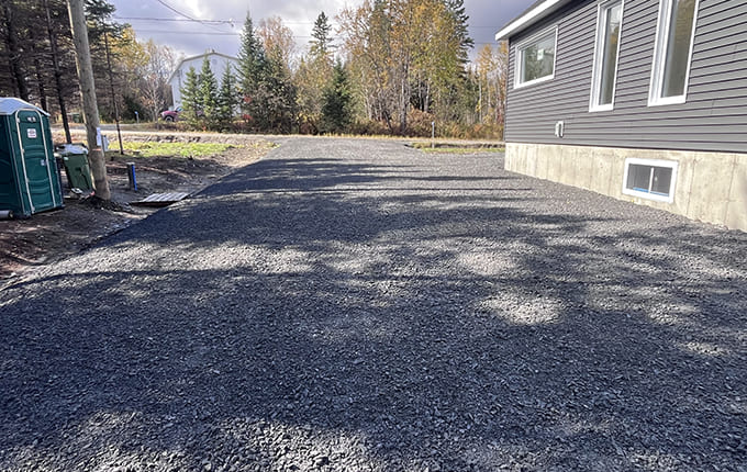 Travaux de terrassement en Estrie