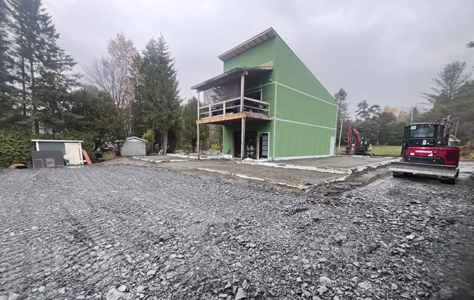 Travaux d’excavation à Sherbrooke