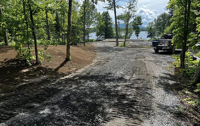 Nivellement de terrain à East-Angus