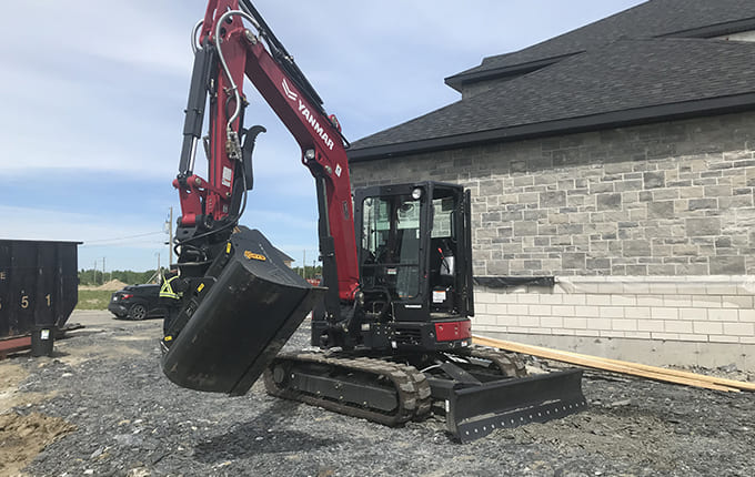 Travaux d’excavation à Sherbrooke