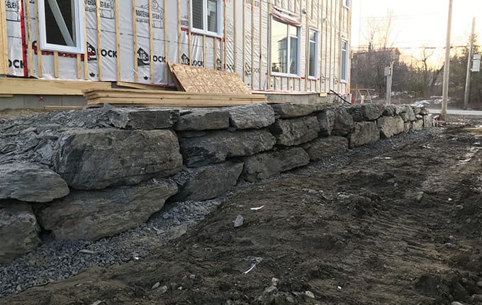 Travaux de terrassement en Estrie