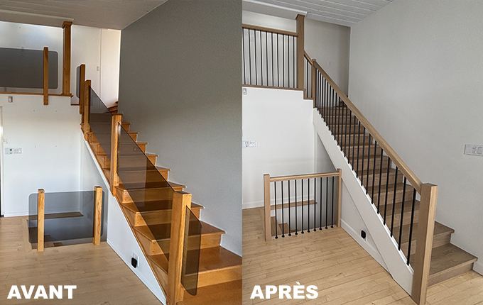 Rénovation d’escalier Alma