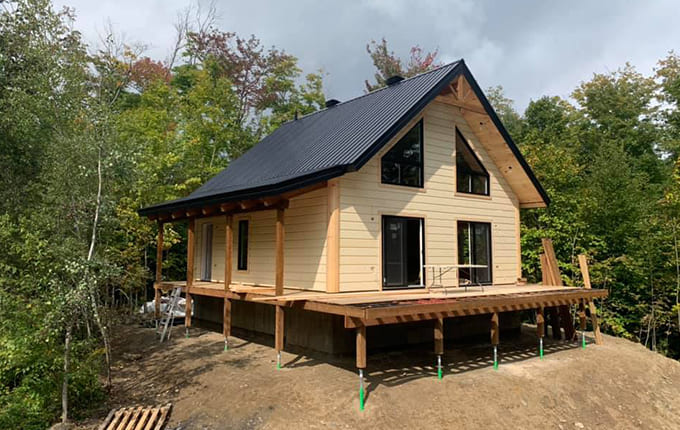 Construction de chalet Eastman.