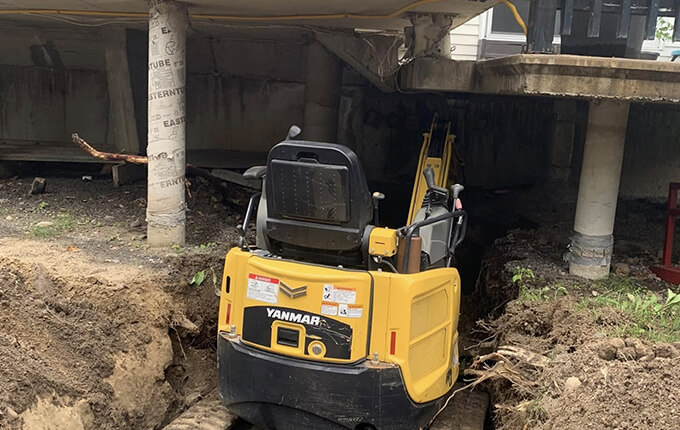 Mini-excavation Rawdon.