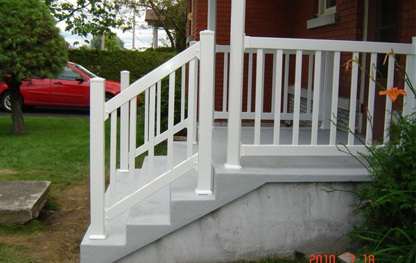 Rampes de pvc Sherbrooke