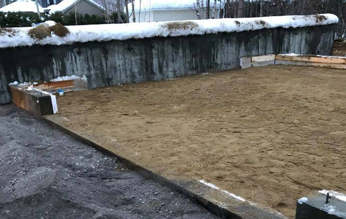 Creusage de fondation Trois-Rivières