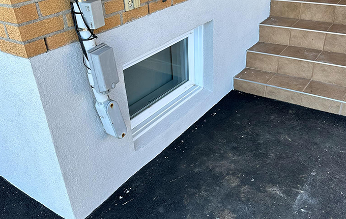 Crépi acrylique fondations Trois-Rivières Crépi Mauricie